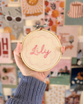 Personalised Scallop Name Hoop
